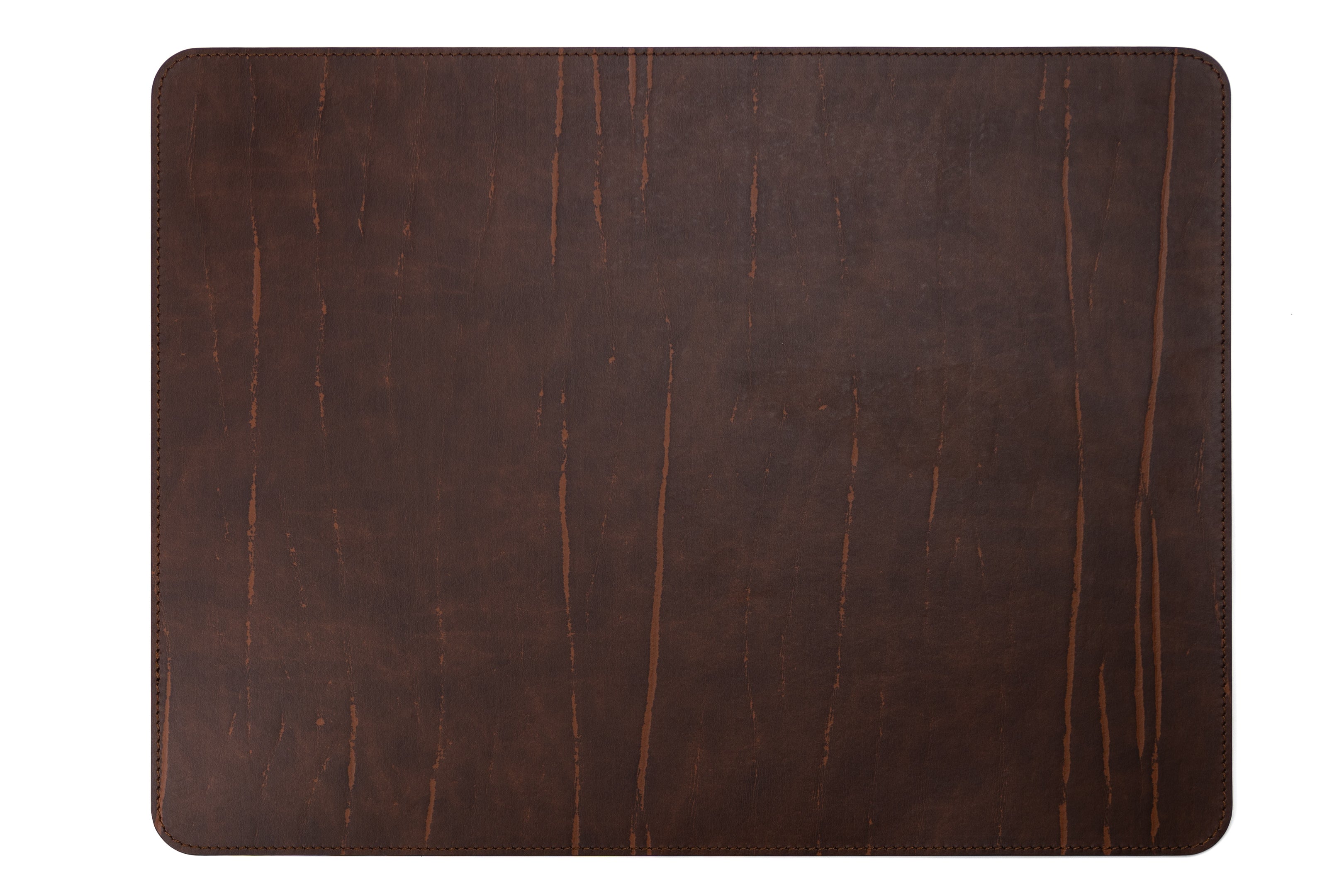 Recycled Leather Placemats Vintage Dark Brown 45 By 35 Cm Handcrafted Dining Decor Eco Friendly