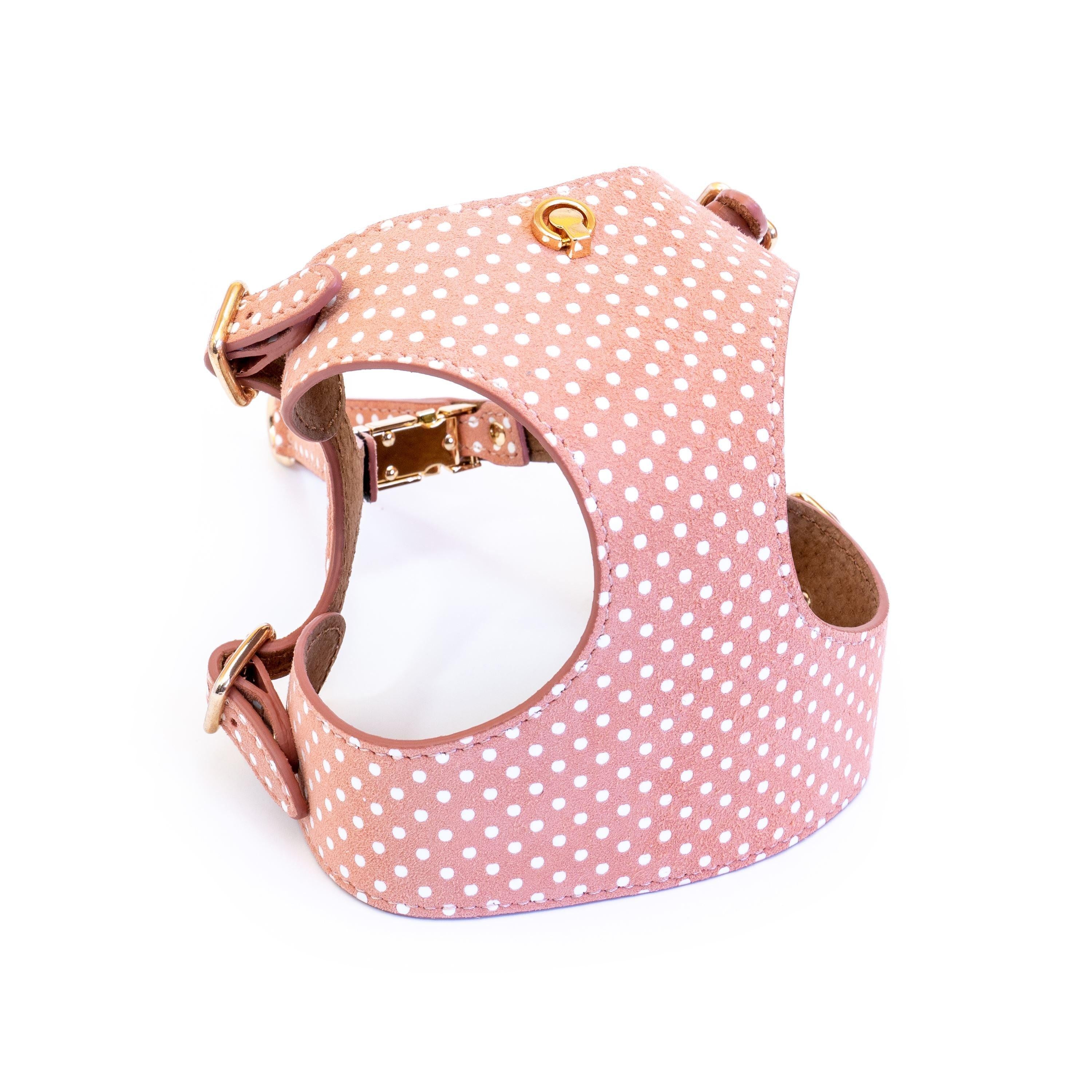 Dog Harness Cherry Salmon Pots - Bechiva