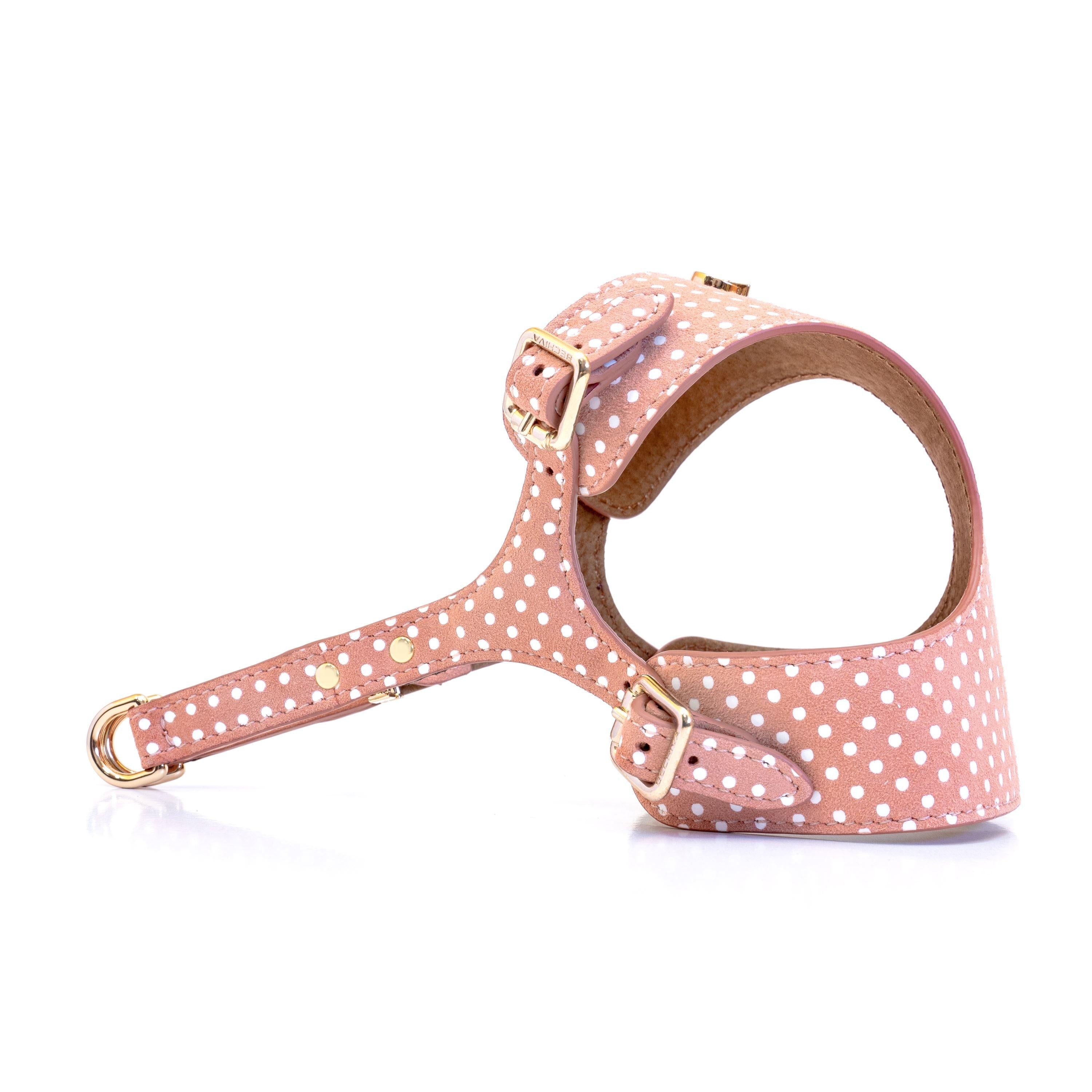 Dog Harness Cherry Salmon Pots - Bechiva