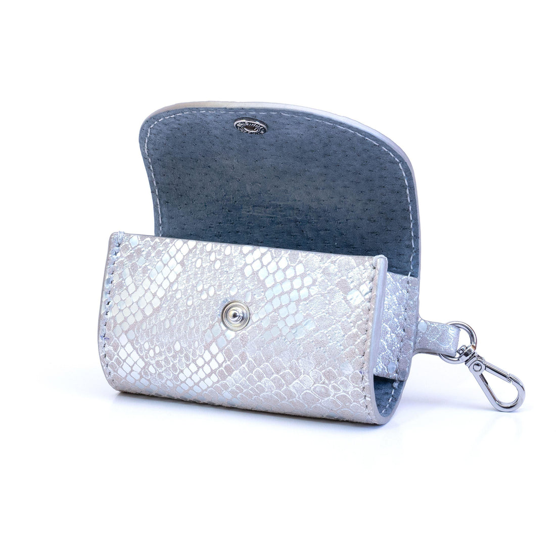 Dog Dispenser Bag Luna Python Silver - Bechiva