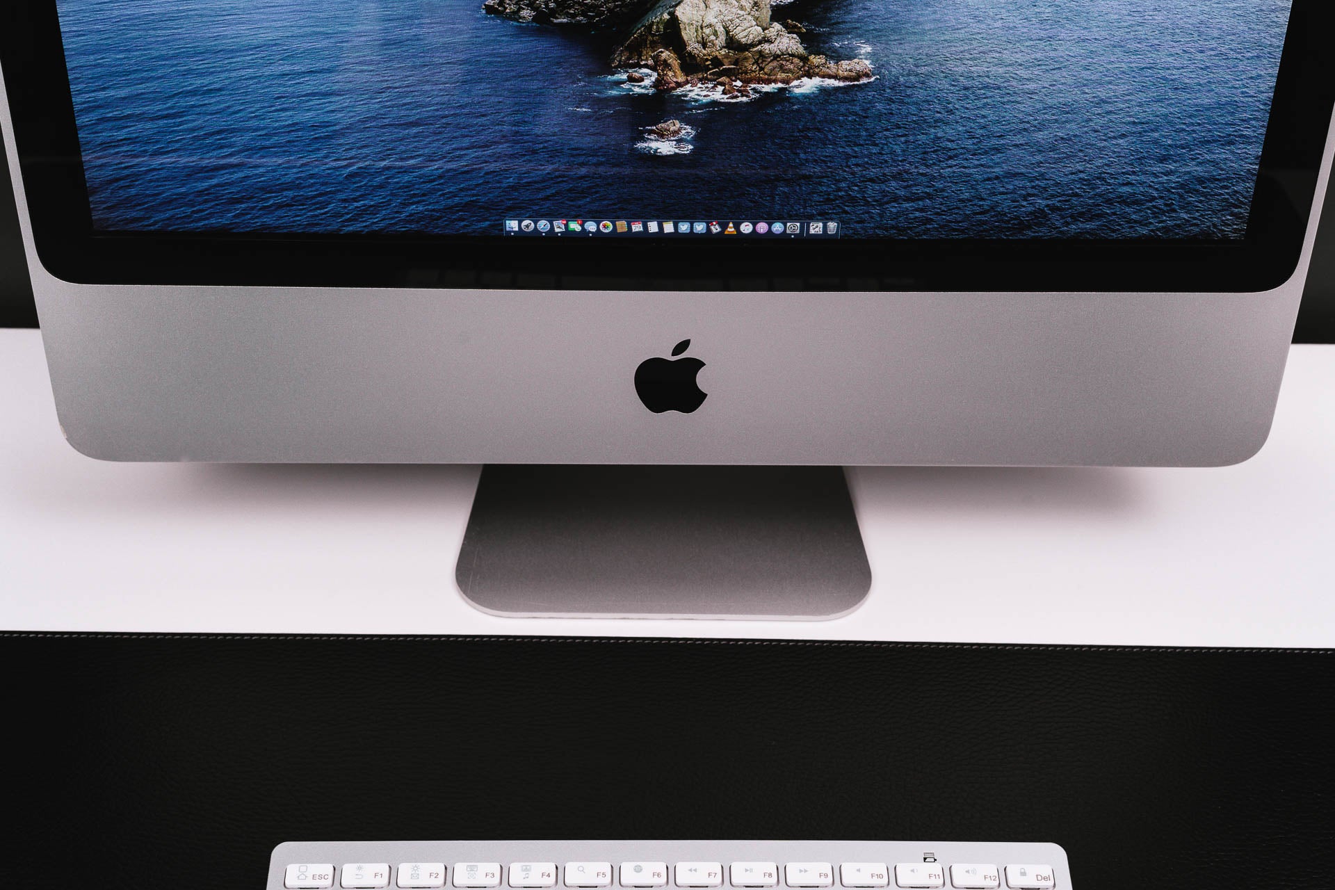 Recycled Leather Desk Mat Black