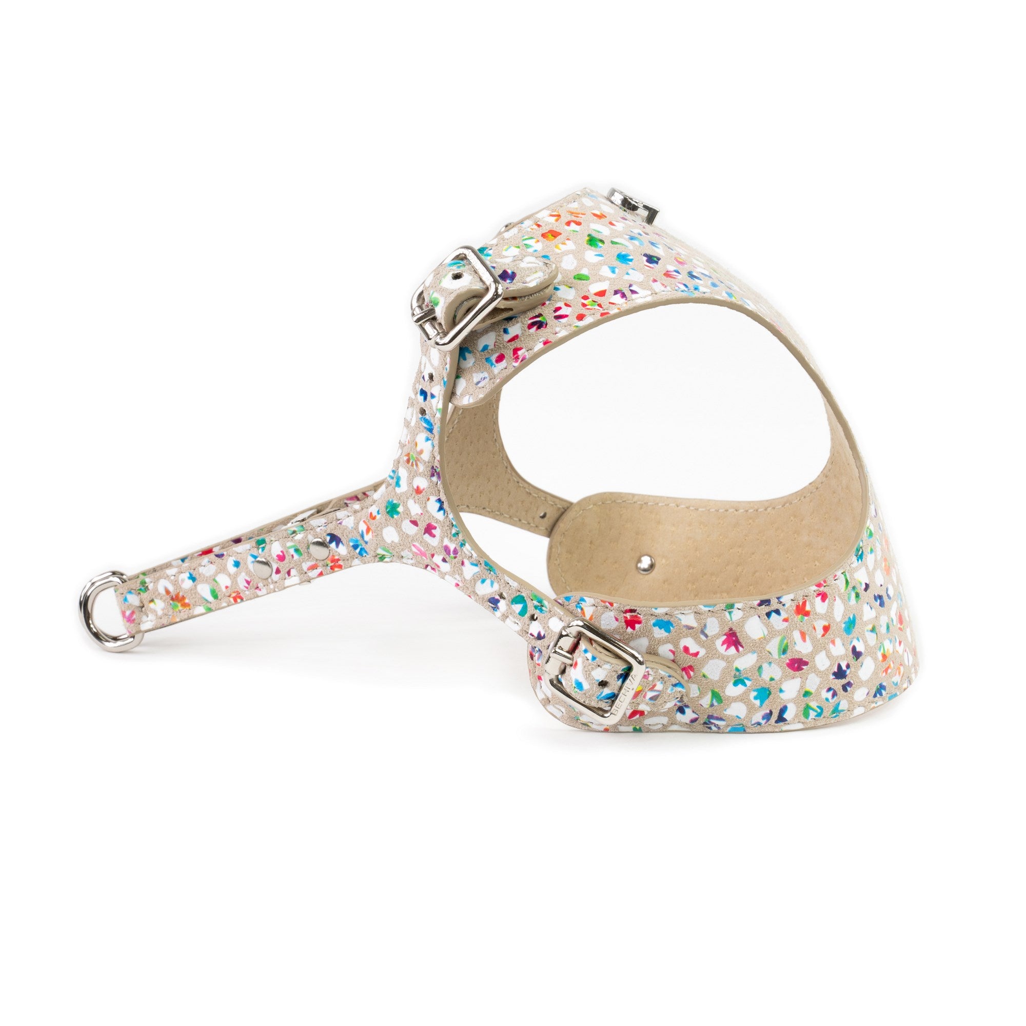 Dog Harness Tino Cappuccino Flower