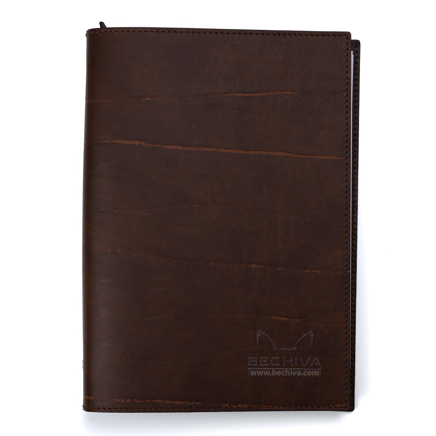 A5 Recycled Leather Notebook: 6-Ring Binder, Personalization Options