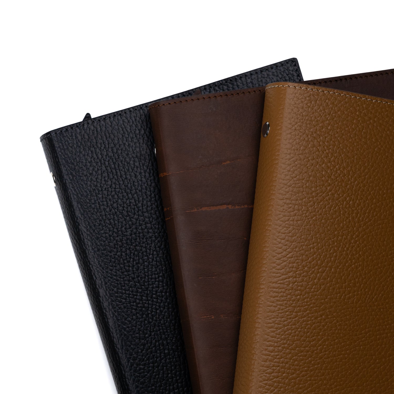 A5 Recycled Leather Notebook: 6-Ring Binder, Personalization Options