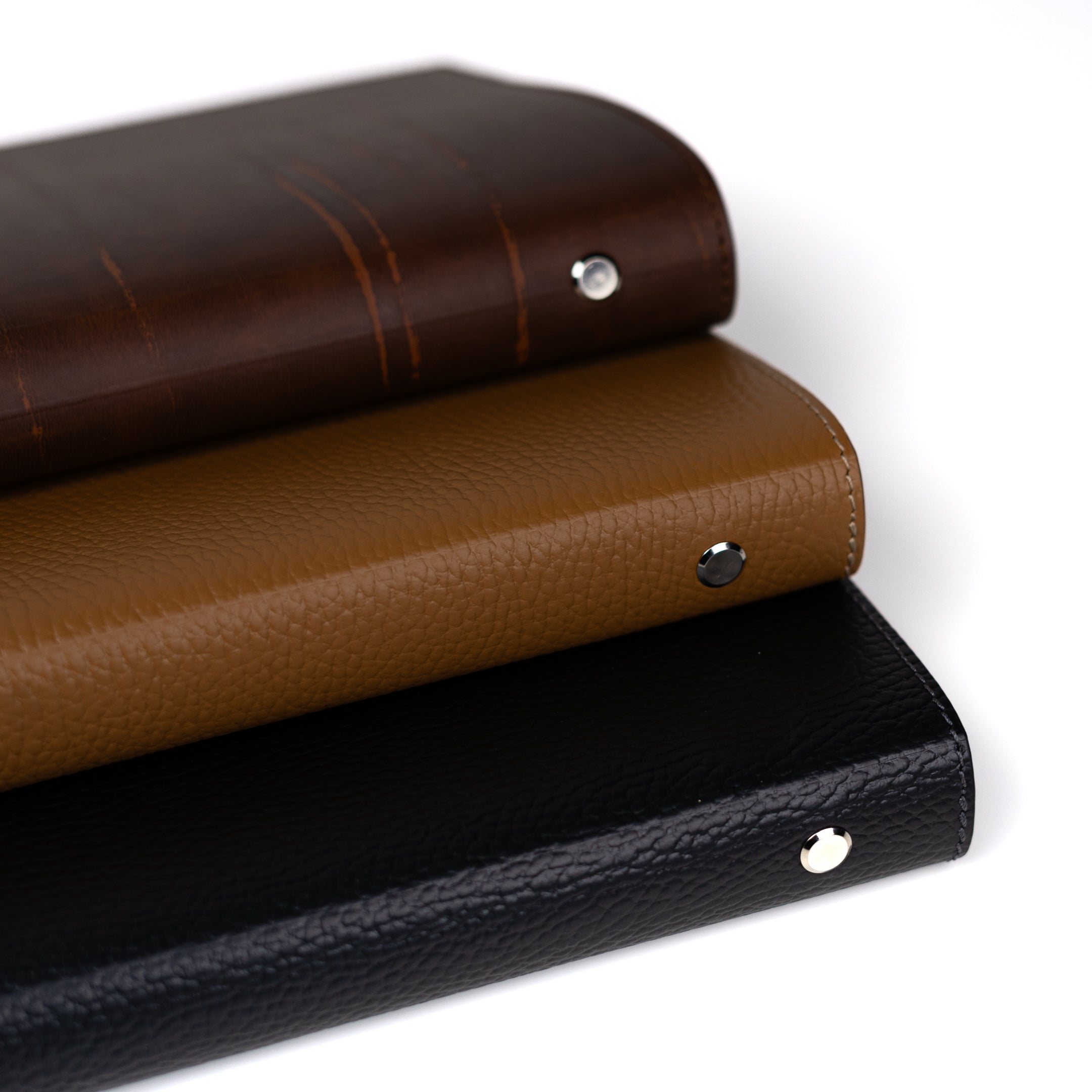 A5 Recycled Leather Notebook: 6-Ring Binder, Personalization Options