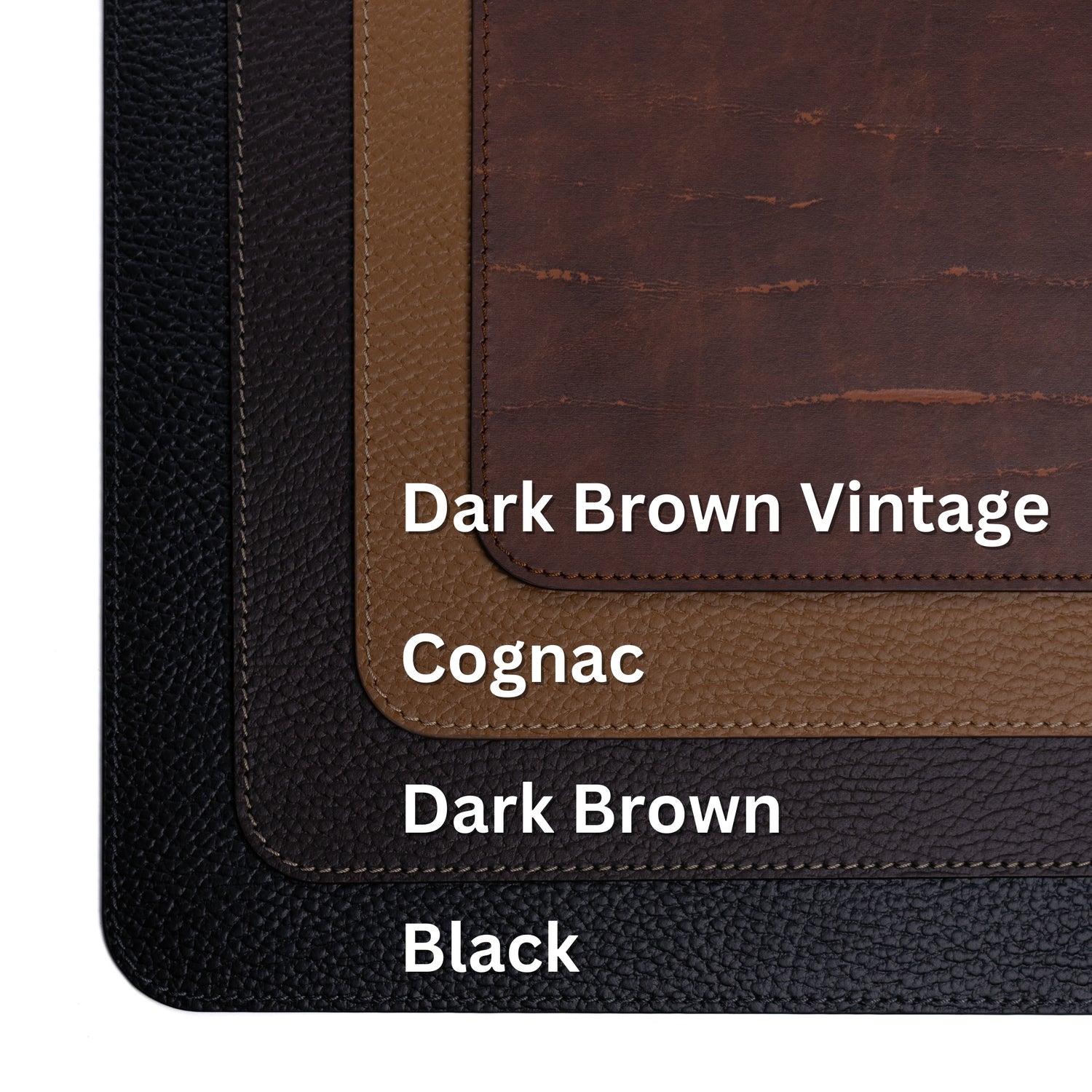 Recycled Leather Foldable Photo Frame: 4x6 Double Tabletop Display