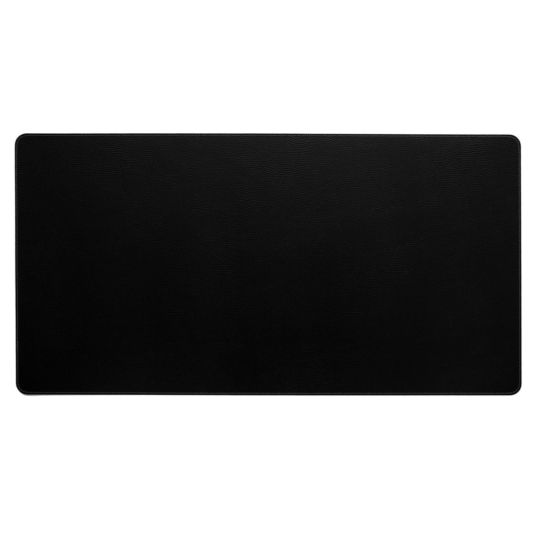 Bechiva Recycled Leather Desk Mat Black Eco Friendly Handcrafted Office Accessory For Home Desk