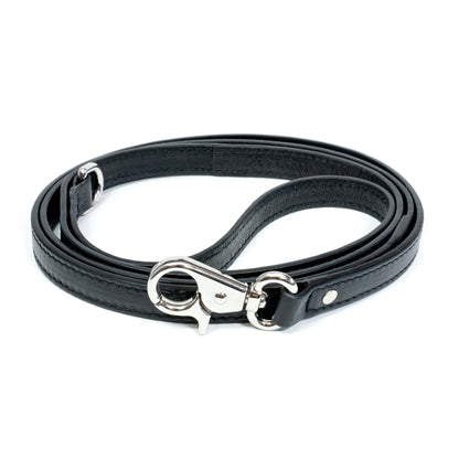 Leather Dog Leash Tino Black - Bechiva