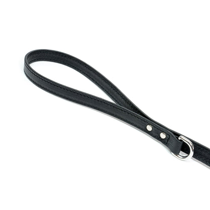 Leather Dog Leash Tino Black - Bechiva