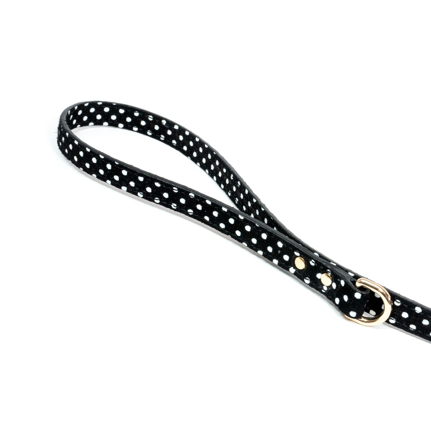 Leather Dog Leash Cherry Black Pots - Bechiva