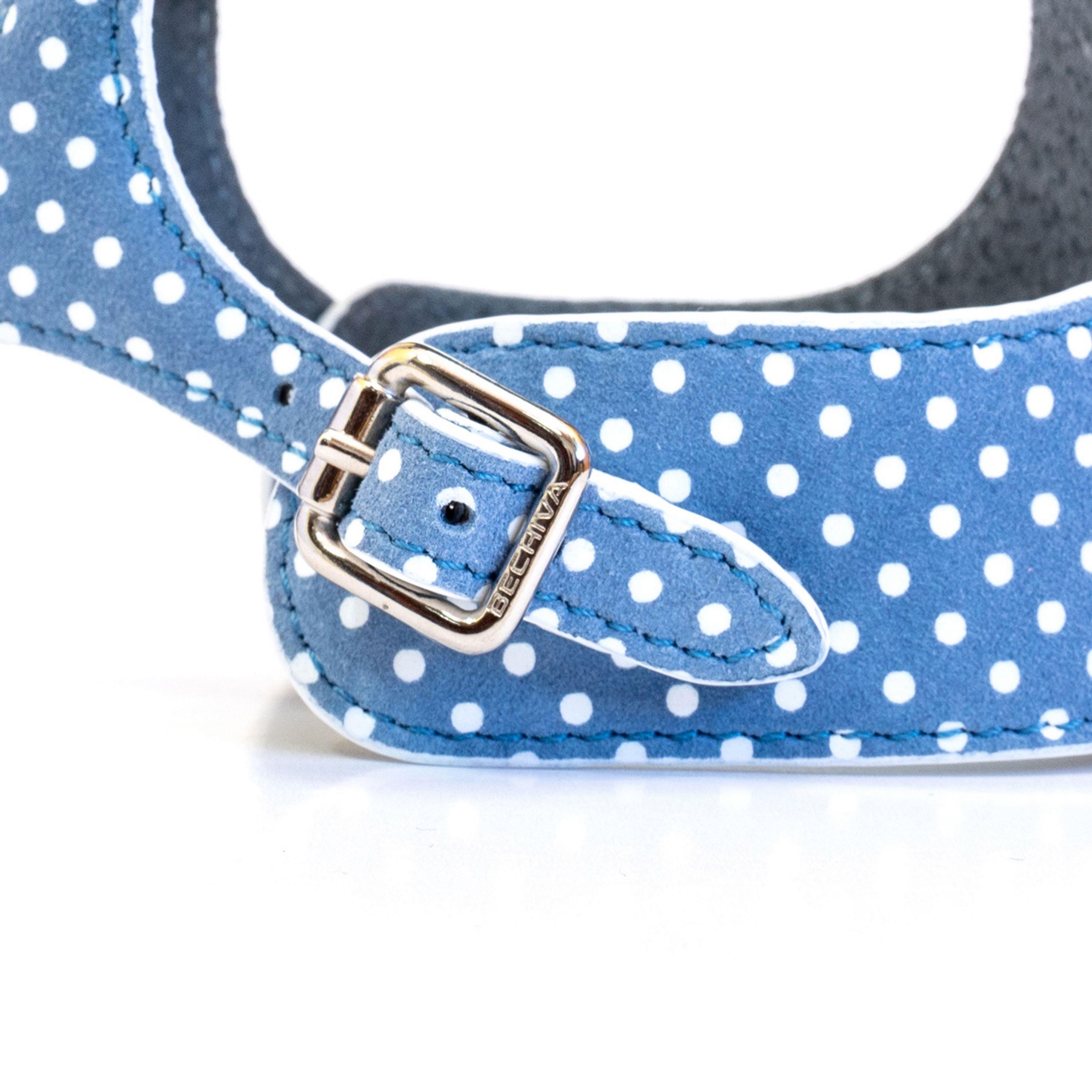 Dog Harness Cherry Blue Pots - Bechiva