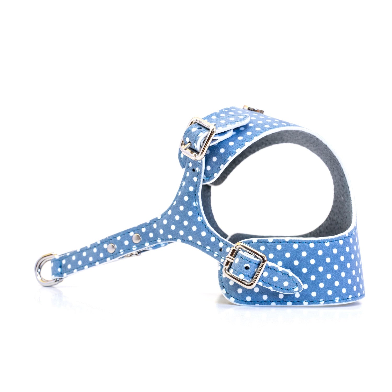 Dog Harness Cherry Blue Pots - Bechiva