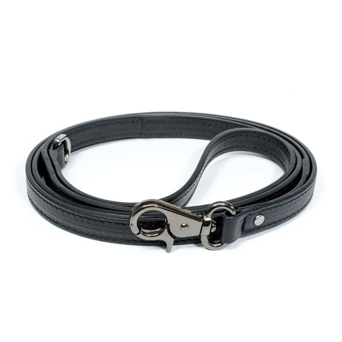 Leather Dog Leash Tino Black - Bechiva