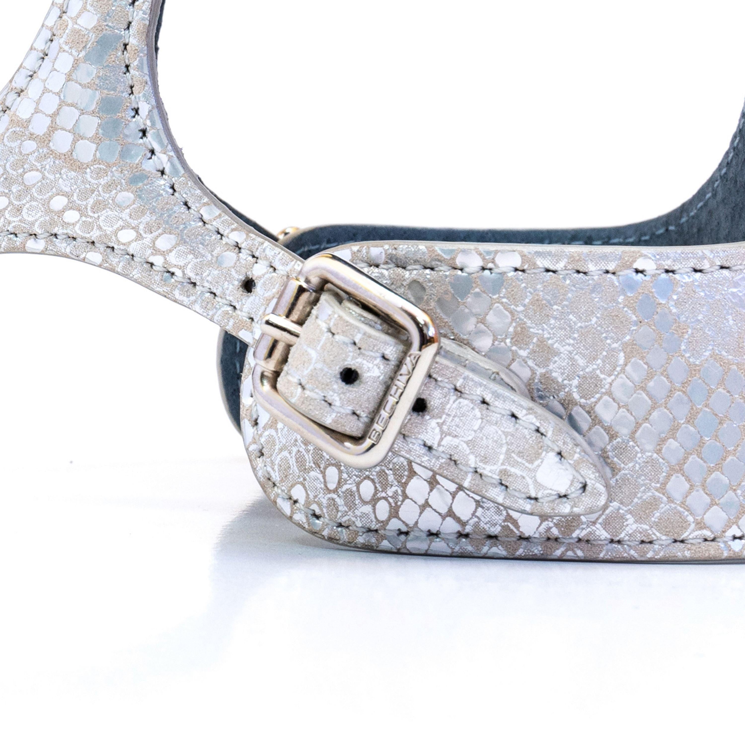 Dog Harness Luna Python Silver - Bechiva