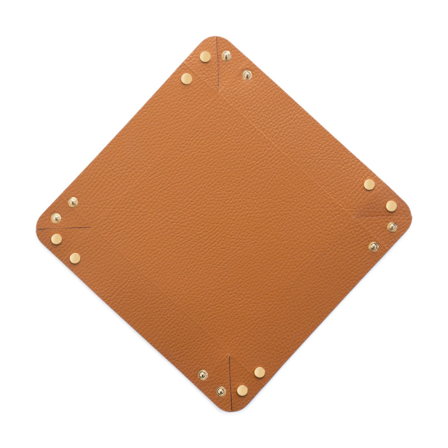 Recycled Leather Pocket Emptier Cognac