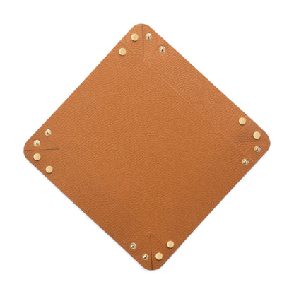 Recycled Leather Pocket Emptier Cognac