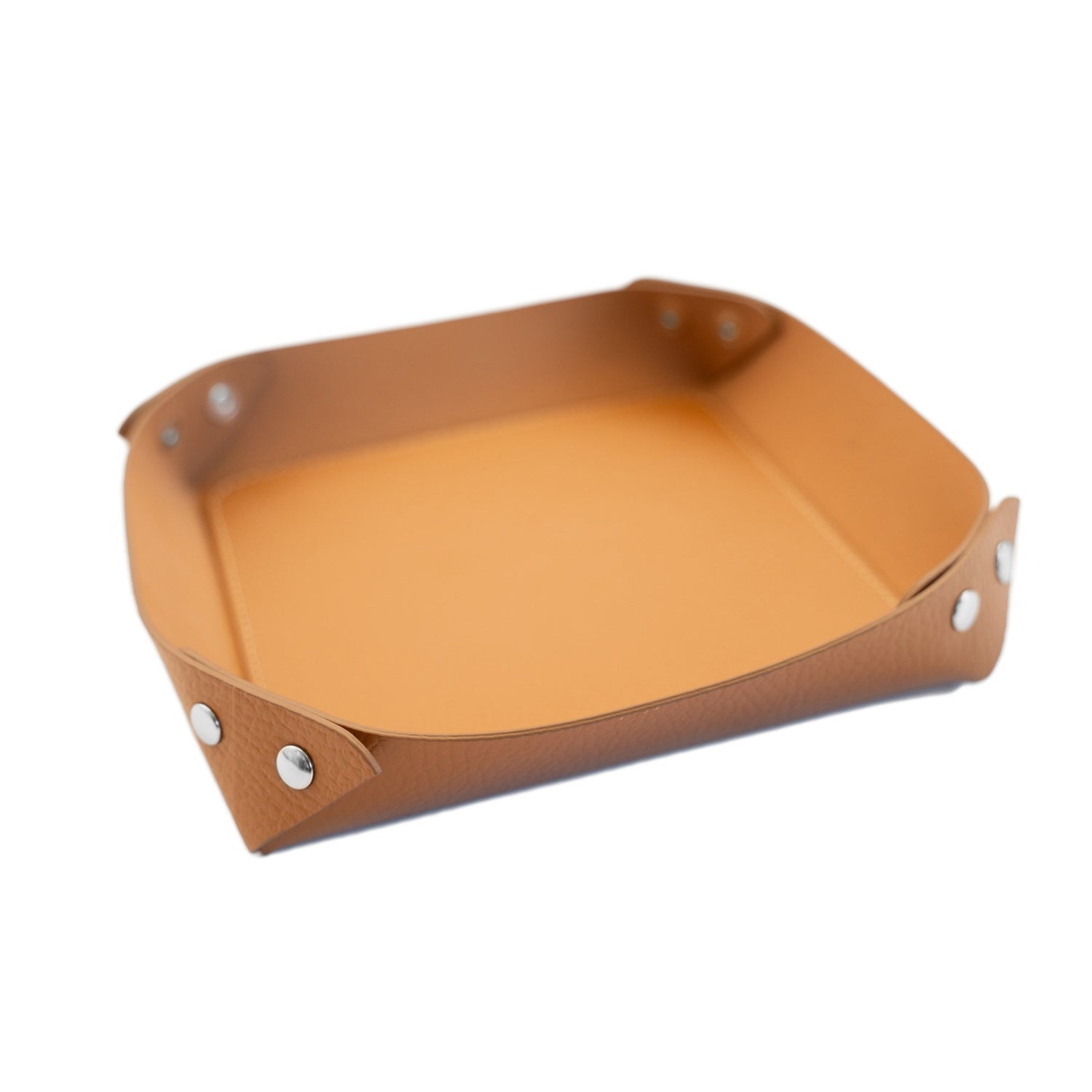 Recycled Leather Pocket Emptier Cognac