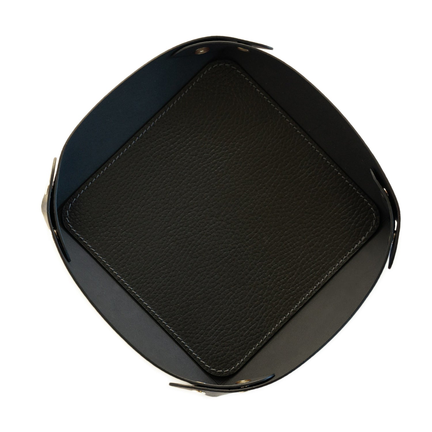 Recycled Leather Pocket Emptier Black