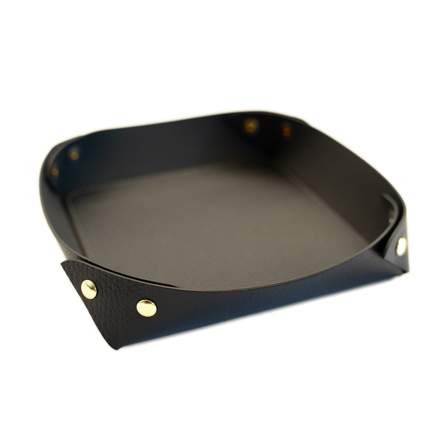Recycled Leather Pocket Emptier Black