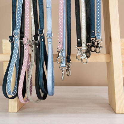 Leather Dog Leash Tino Gold - Bechiva