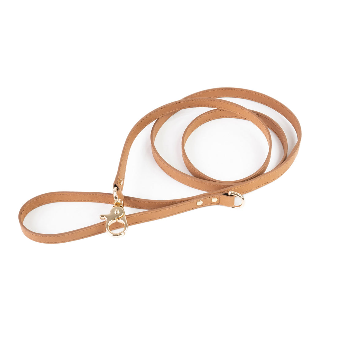 Leather Dog Leash Tino Cognac