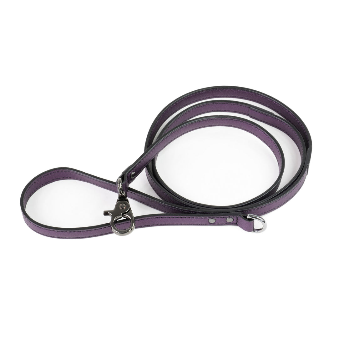 Leather Dog Leash Tino Purple