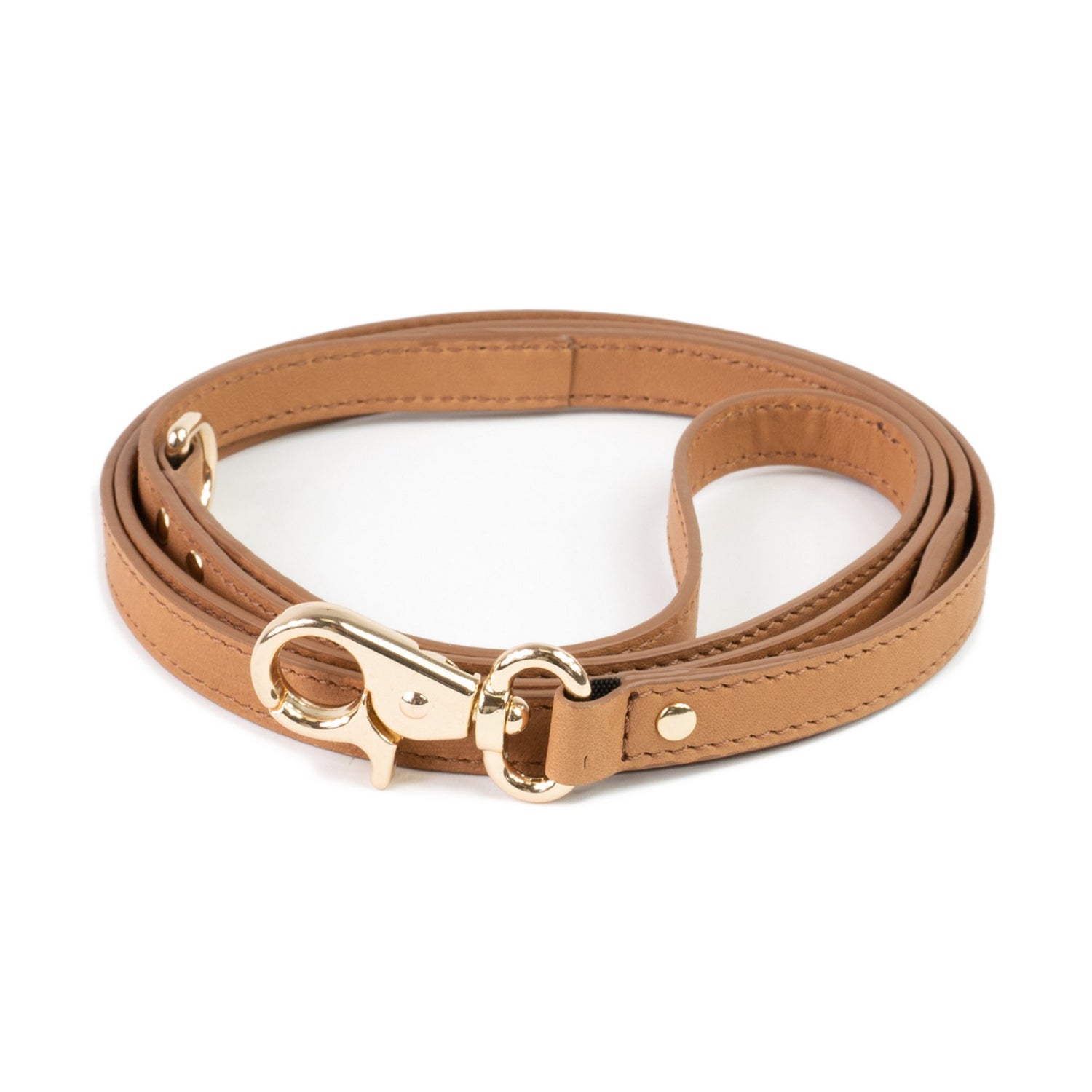 Leather Dog Leash Tino Cognac