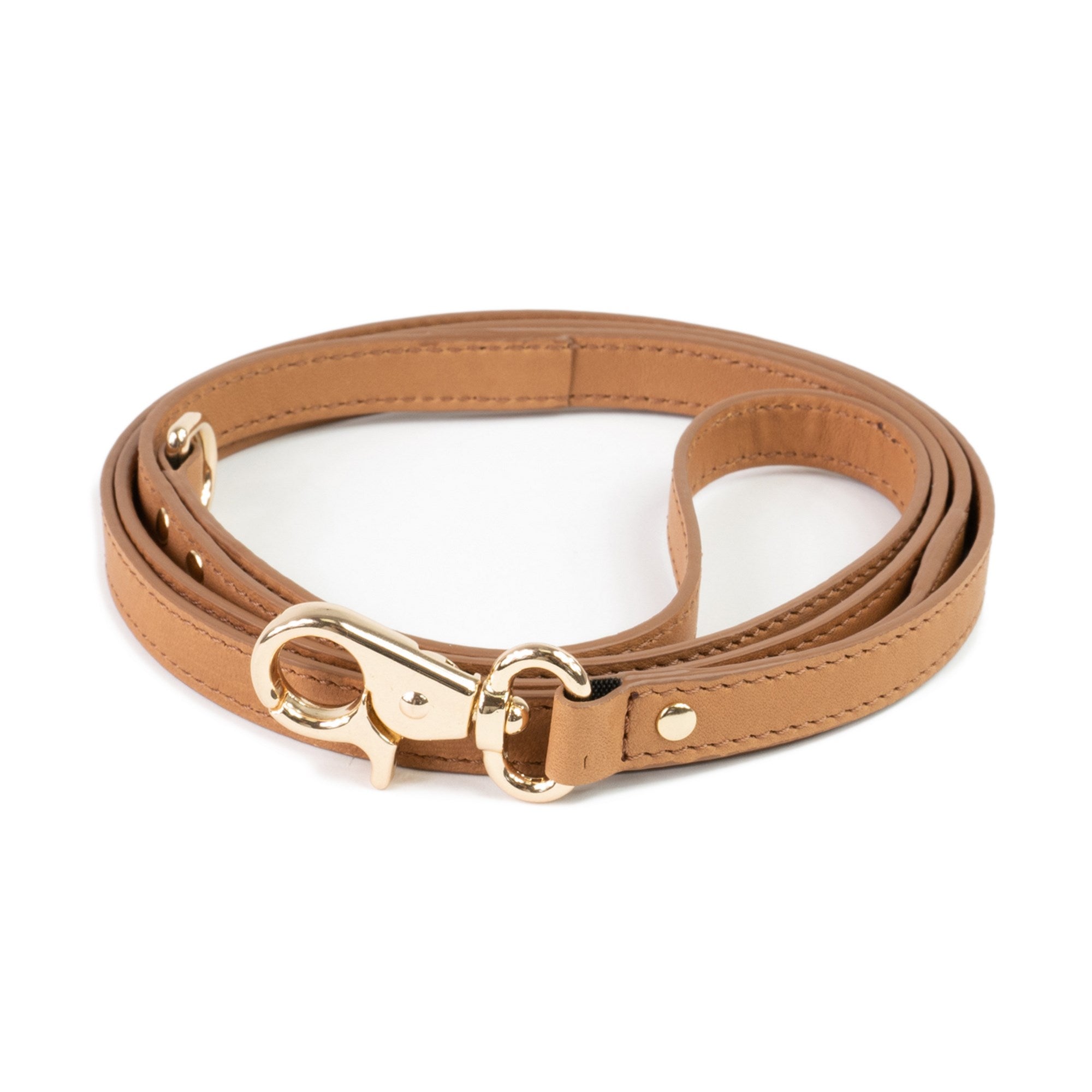 Leather Dog Leash Tino Cognac