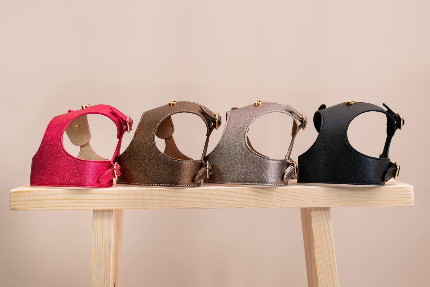 Dog Harness Cherry Black Pots - Bechiva