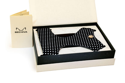 Dog Harness Cherry Black Pots - Bechiva